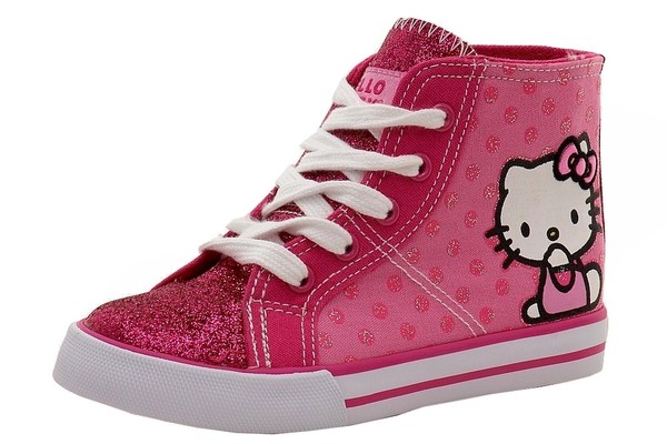  Hello Kitty Toddler Girl's HK Lil Sandy High-Top Fashion Sneakers Shoes 