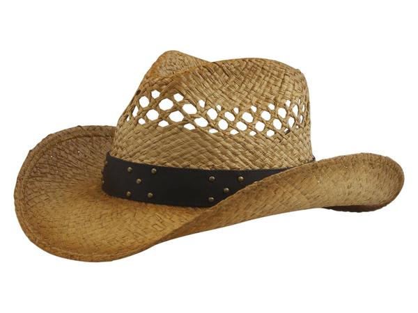  Henschel Men's Aussie Vented Straw Western Hat 