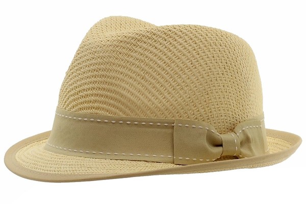  Henschel Men's Gentleman Straw Fedora Hat 