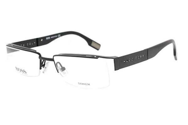  Hugo Boss 0264/U Eyeglasses 0264U MPZ Matte Shiny Black Optical Frame 