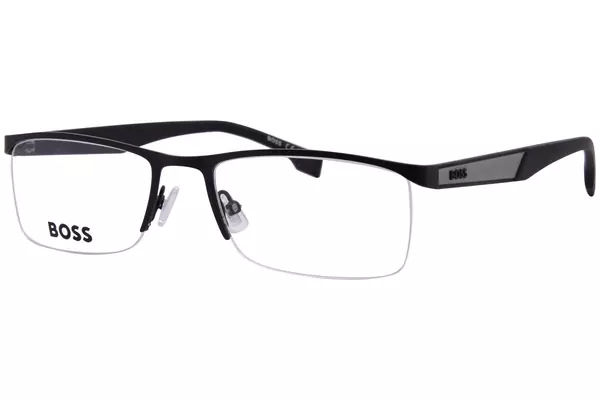  Hugo Boss 1770 Eyeglasses Men's Semi Rim Rectangle Shape 