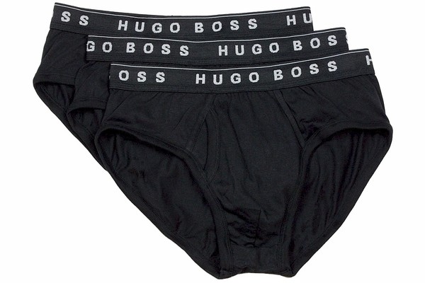  Hugo Boss Men's 3-Pair 100% Cotton Traditional BM Brief Underwear 