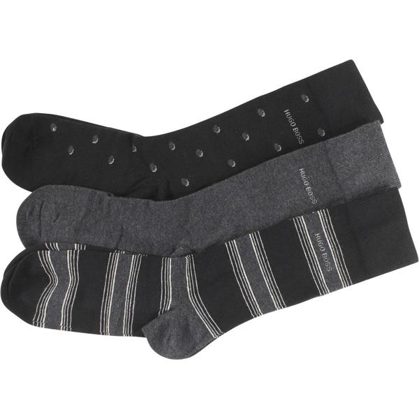  Hugo Boss Men's 3-Pairs Dress Socks Gift Set 