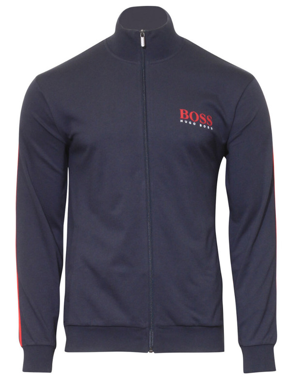  Hugo Boss Men's Authentic Track Jacket Zip-Up French Terry Loungewear 