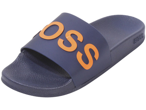 Hugo Men's Sandals Shoes Dark Blue/Orange Sz. 10 |