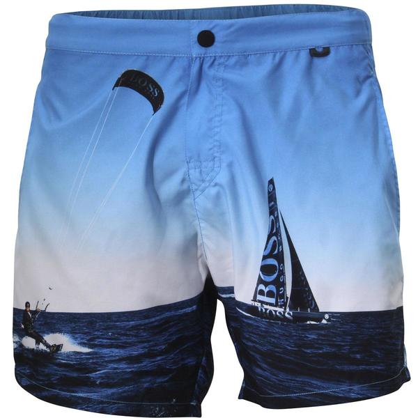  Hugo Boss Men's Blackfish Quick Dry Racing Trunks Shorts Swimwear 