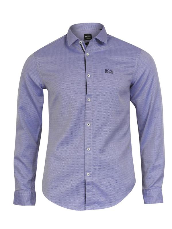  Hugo Boss Men's Brod-S Long Sleeve Cotton Button Down Shirt 