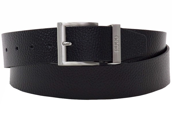 Hugo Boss Men's C-Budy Hammered Genuine Leather Belt 
