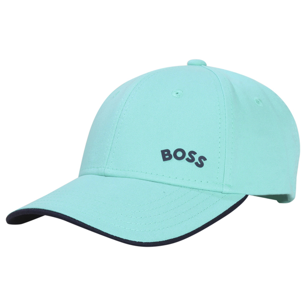 Hugo Boss Mens Cap-Bold-Curved Baseball Cap Open Green Strapback Hat(One  Size)
