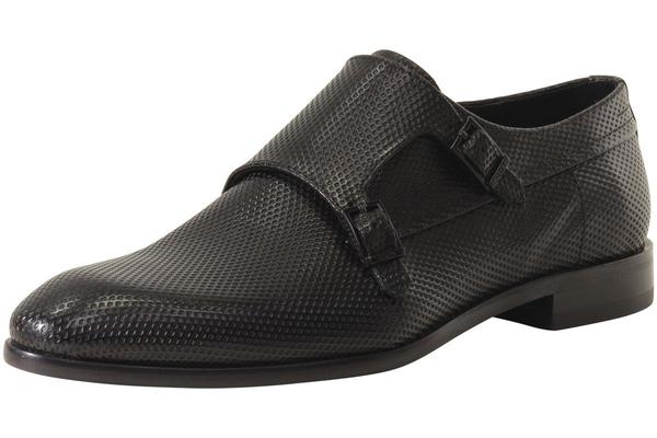  Hugo Boss Men's Dressapp Embossed Leather Loafers Shoes 