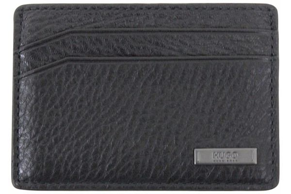  Hugo Boss Men's Element 3-CC Pebbled Genuine Leather Card Wallet 