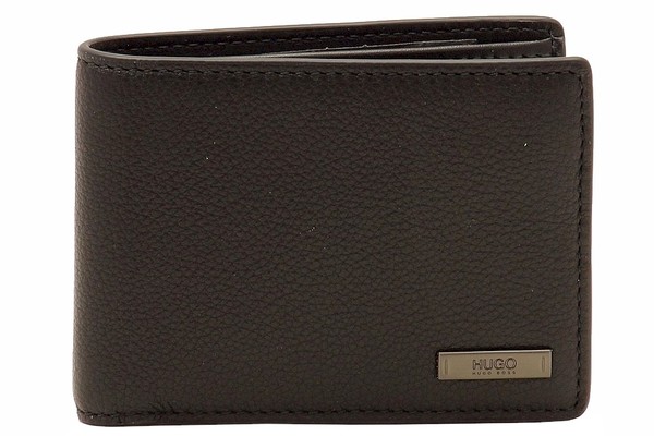  Hugo Boss Men's Element_6 cc Pebbled Leather Bi-Fold Wallet 