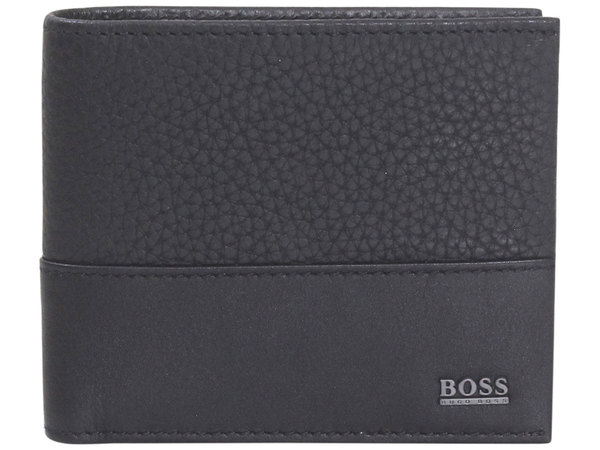 Hugo Boss Men's Helios Wallet Genuine Leather Logo Bi-Fold