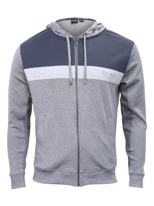  Hugo Boss Men's Homeleisure Hooded Cotton Jersey Sweatshirt Jacket 