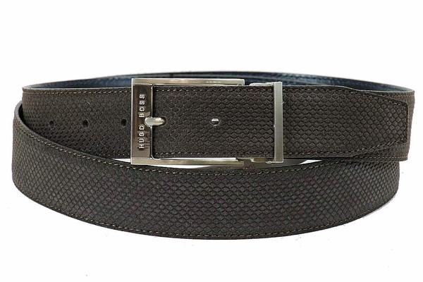  Hugo Boss Men's Olfredo Reversible Leather Belt Adjustable From Sz-44 To Smaller 