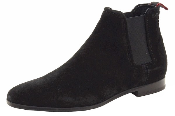  Hugo Boss Men's Pariss_Cheb_sd Suede Leather Ankle Chelsea Boots Shoes 