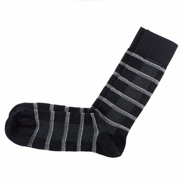  Hugo Boss Men's RS Design Contrast Stripes Dress Crew Socks Sz: 7-13 (One Size) 