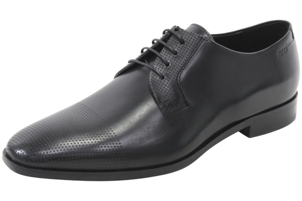  Hugo Boss Men's Square Lace Up Leather Oxfords Shoes 