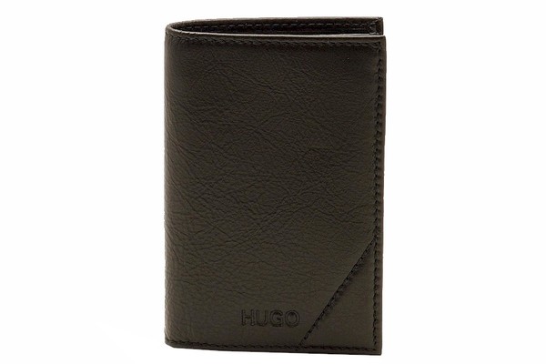  Hugo Boss Men's Storio Leather Bi-Fold Card Case Wallet 