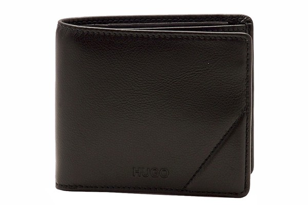  Hugo Boss Men's Sunio Leather Bi-Fold Wallet 