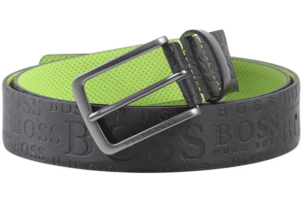  Hugo Boss Men's Toga Logo Embossed Genuine Leather Belt 