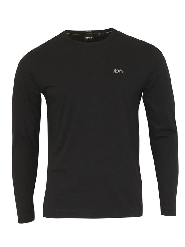  Hugo Boss Men's Togn Long Sleeve Crew Neck Cotton T-Shirt 