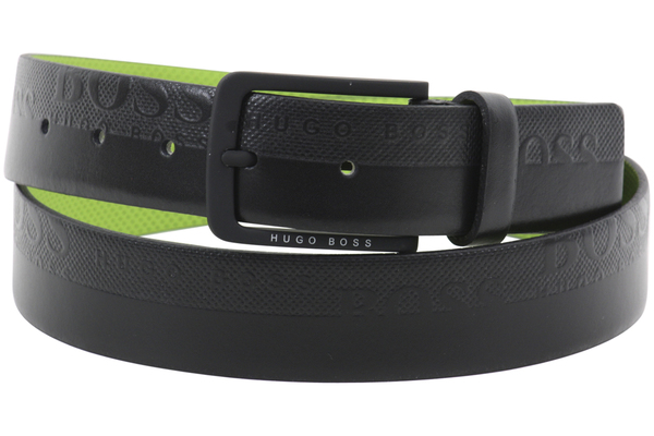  Hugo Boss Men's Toluca Embossed Genuine Leather Belt 