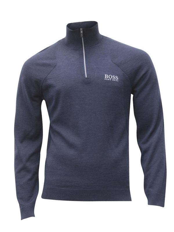  Hugo Boss Men's Zon-Pro Quarter Zip Long Sleeve Wool Sweater Shirt 