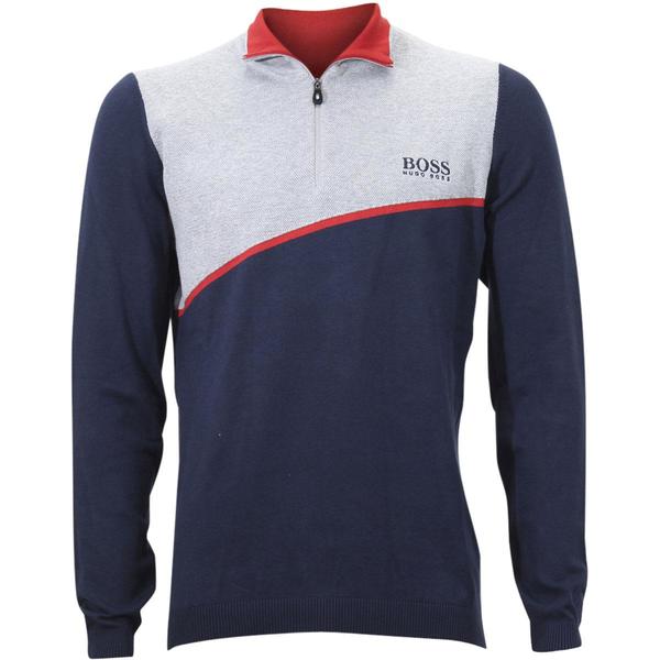  Hugo Boss Men's Zymor Long Sleeve Half Zip Sweater Shirt 