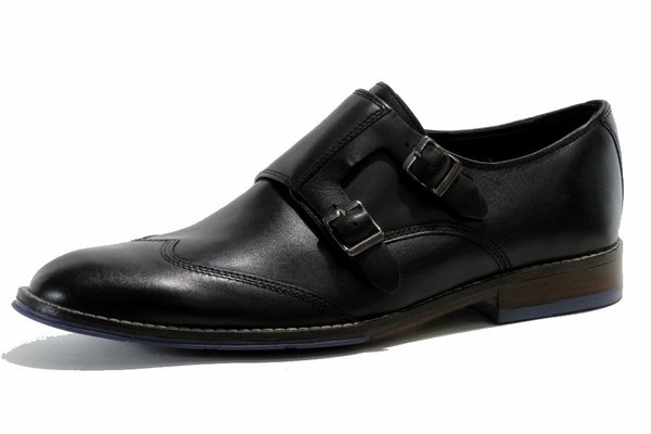  Hush Puppies Men's Fashion Loafers Monk Strap Shoes 