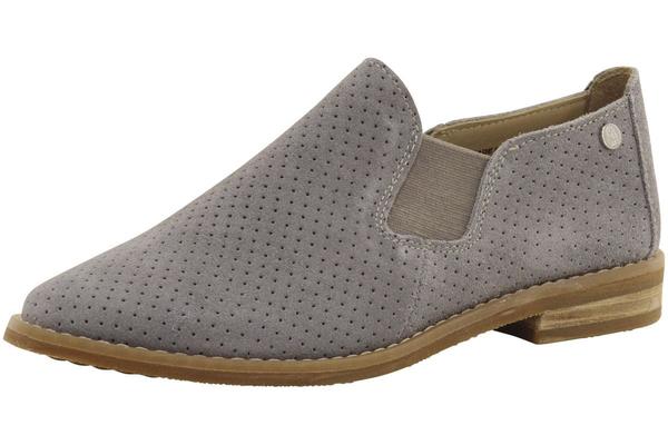  Hush Puppies Women's Analise Clever Perforated Suede Loafers Shoes 