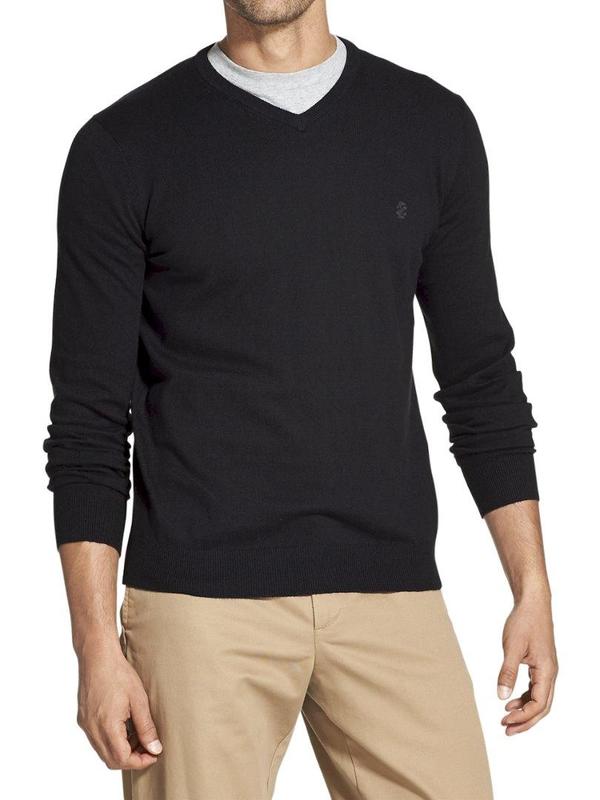  Izod Men's Premium Essentials Long Sleeve V-Neck Pullover Sweater Shirt 