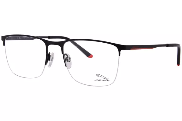  Jaguar 33617 Eyeglasses Men's Semi Rim Square Shape 
