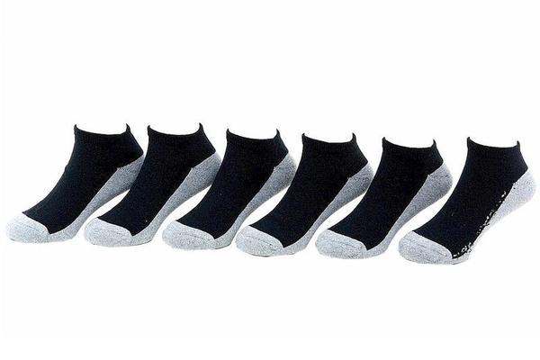  Jefferies Toddler/Little/Big Boy's 6-Pairs Seamless Low Cut Half Cushion Socks 