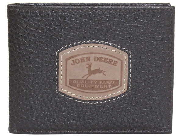  John Deere Men's Access Passcase Wallet Bifold Historical Logo 