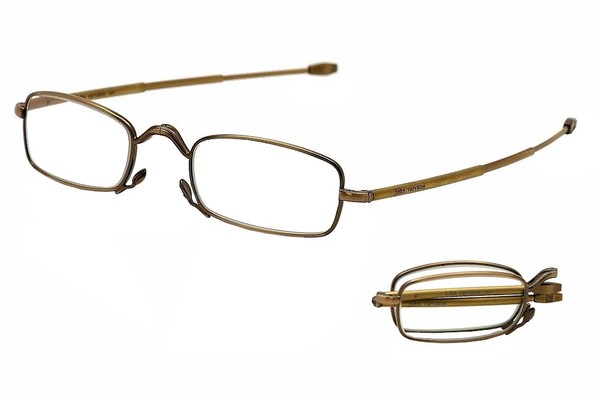  John Varvatos V803 Folding Reading Glasses Men's Full Rim 