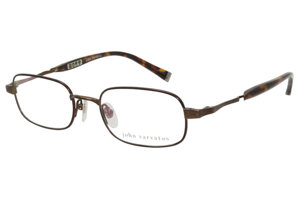  John Varvatos V140 Eyeglasses Men's Full Rim Rectangular Optical Frame 