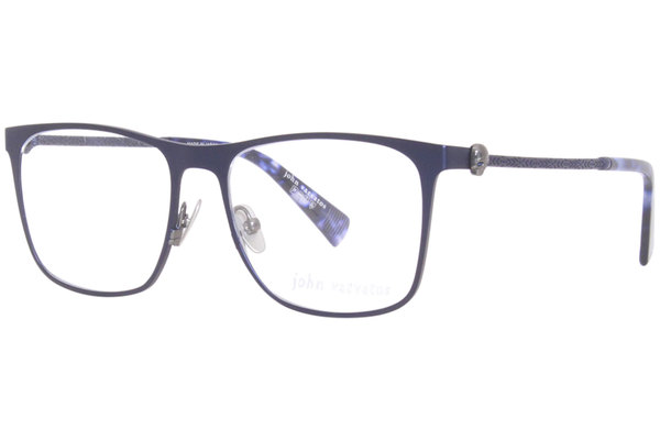  John Varvatos V182 Eyeglasses Men's Full Rim Rectangular Titanium Optical Frame 