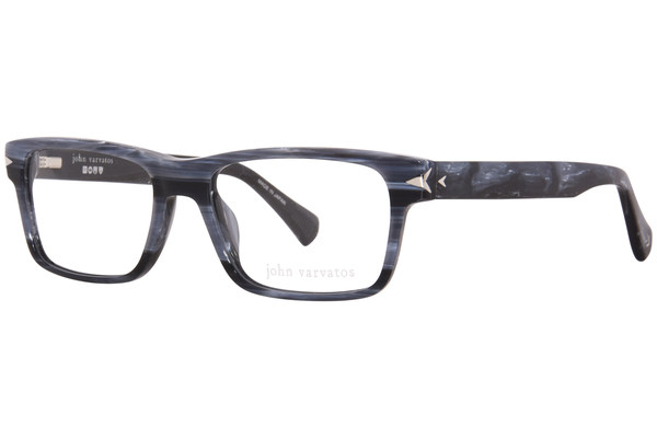  John Varvatos VJV430 Eyeglasses Men's Full Rim Rectangle Shape 