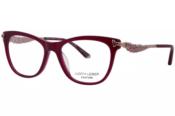  Judith Leiber Couture Demure Eyeglasses Women's Full Rim Cat Eye 