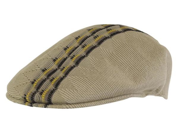  Kangol Men's Argyle Stripe 504 Flat Cap Hat 