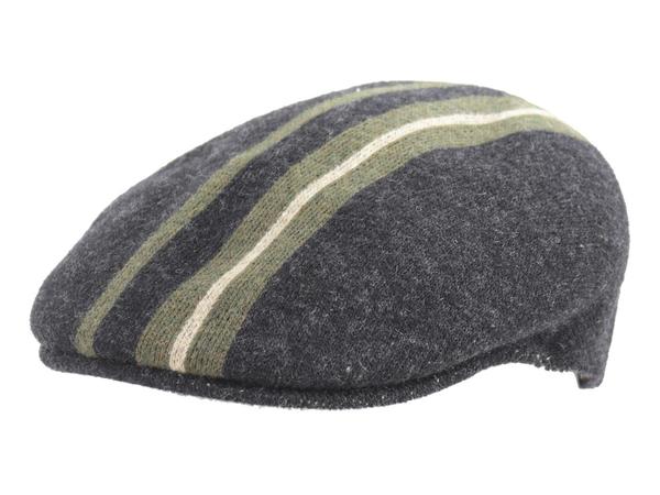 Kangol Men's Identity Stripe 504 Flat Cap Hat 