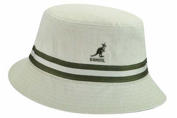  Kangol Men's Stripe Lahinch Cap Cotton Bucket Hat 