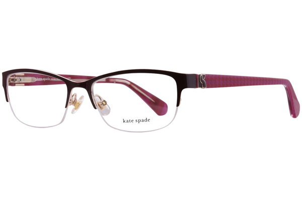  Kate Spade KS-Marnie-2/G Eyeglasses Women's Semi Rim Rectangle Shape 