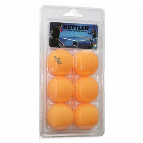  Kettler 1-Star 7221 6-Pack 40mm Table Tennis Balls 