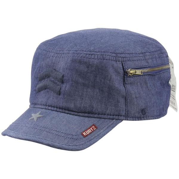  Kurtz Men's Denim Fritz Legion Military Cap Hat 