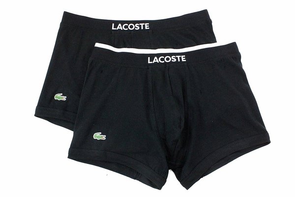  Lacoste Men's 2-Pc Colours Collection Stretch Solid Trunks Underwear 