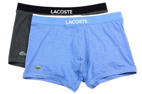  Lacoste Men's 2-Pc Colours Seamless Trunk Boxers Underwear 