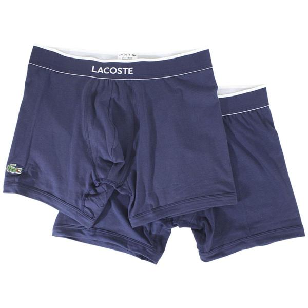  Lacoste Men's 2-Pc Colours Stretch Boxer Briefs Underwear 