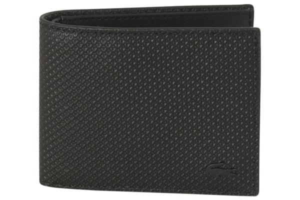  Lacoste Men's Genuine Pique Leather Wallet 